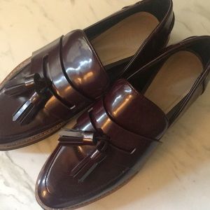 Zara oxford platform shoe